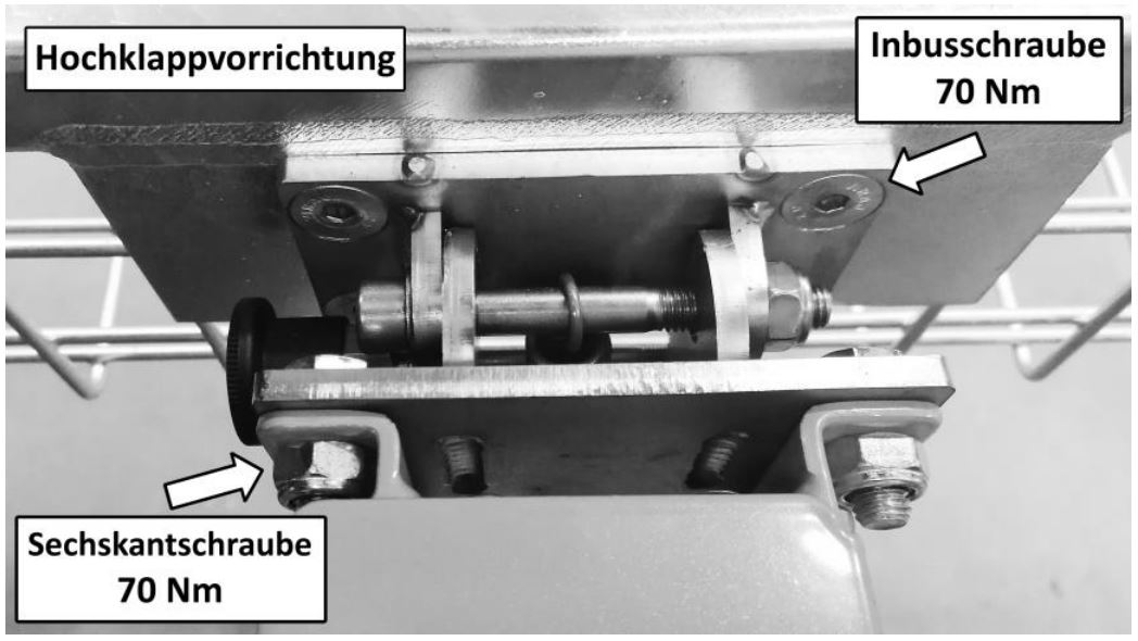 Heck-Pack Hochklappvorrichtung