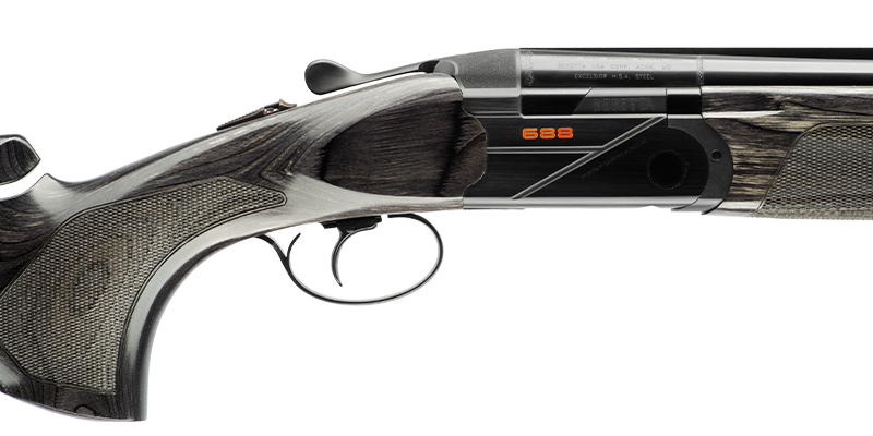 Bockdoppelflinte Beretta 688 Performance 12/76 , Linksschaft, verstellbare Schaftbacke, LL76cm, OCHP Chokes, Stahlschrotbeschuss