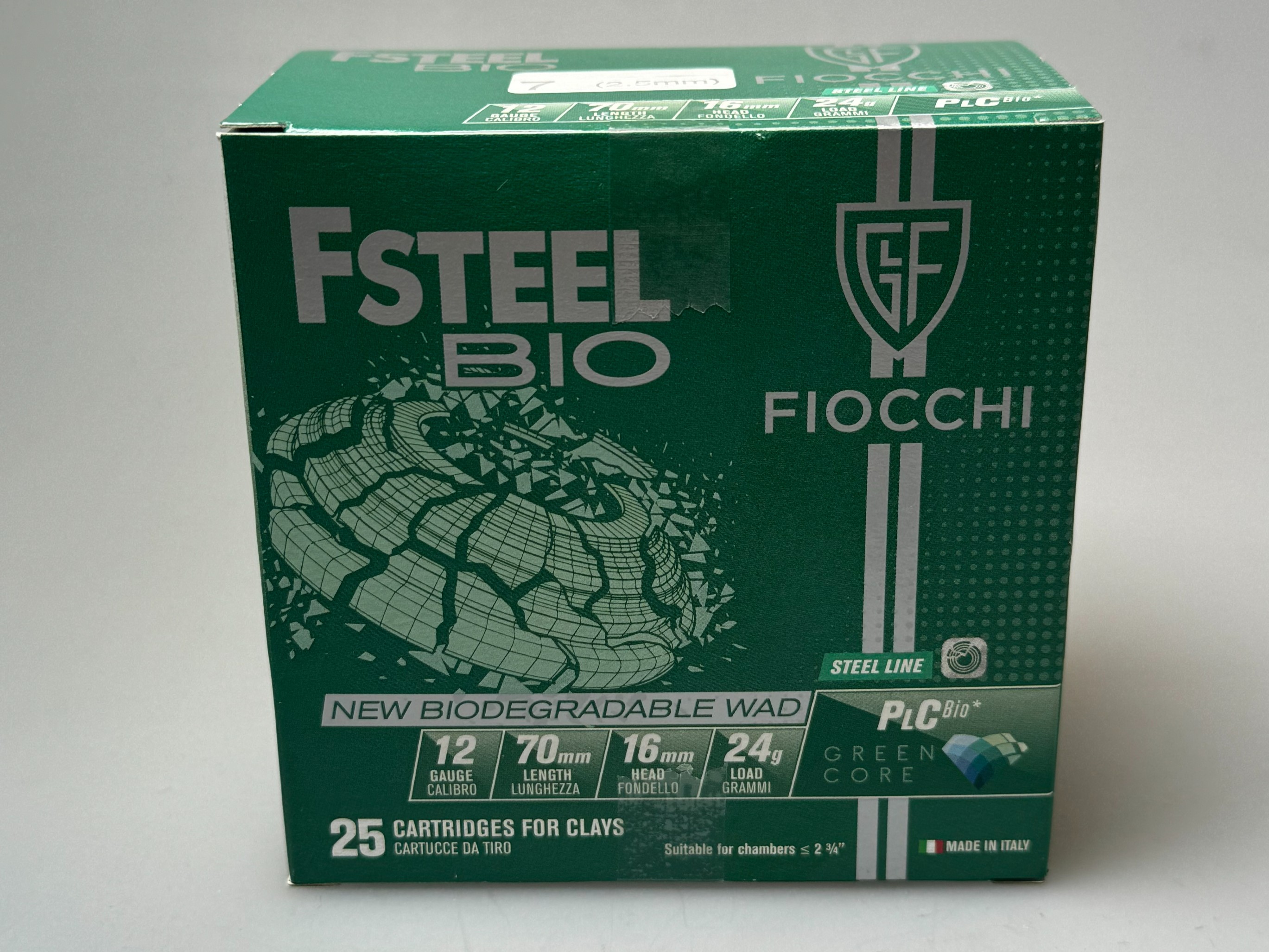 Munition Fiocchi STEEL BIO No.7/2.5mm 24g 12/70