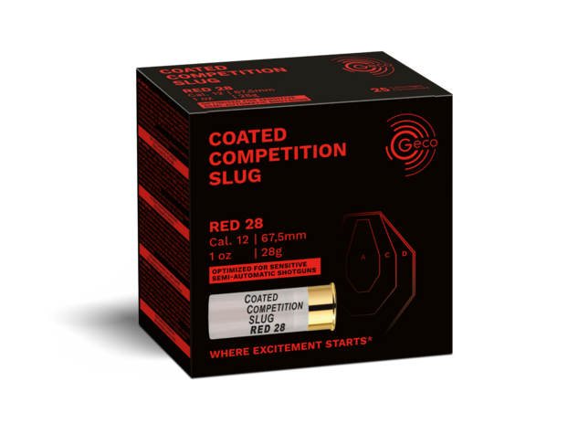 Munition Geco Coated Competition Slug RED 28g 12/67.5