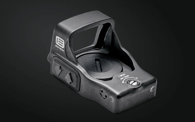 Rotpunktvisier EOTech Mini Reflex Sight Modell EFLX schwarz , 1x Vergrösserung, 3Moa Punkt rot